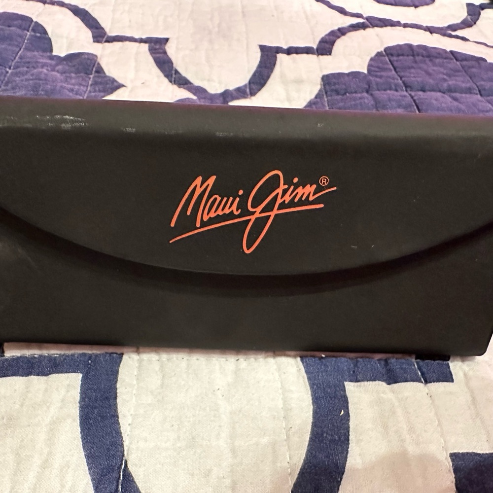 Maui Jim Black and Red Sunglasses Case